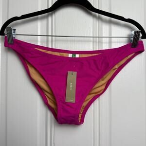 J. Crew Heritage 1989 High-leg Bikini Bottom Womens Fuchsia Large Swimwear NWT